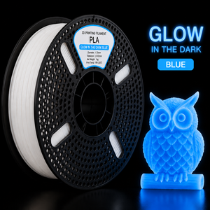 Filamento PLA Rápido de 1.75mm Azul Luminoso, Filamento para Impresora 3D de Alta Velocidad que Brilla en la Oscuridad, 1kg, Brillo Brillante y Duradero - Product Image 1