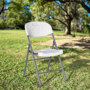 كراسي قابلة للطي للحدائق الخارجية بالجملة، كراسي حفلات زفاف بيضاء حديثة قابلة للطي - Product Image 4