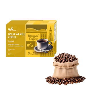Dalat weasel กาแฟสำเร็จรูป arabica ราคาไม่แพงกาแฟสำเร็จรูป ODM โรงงานเวียดนามผู้ผลิตกาแฟทอง - Product Image 1