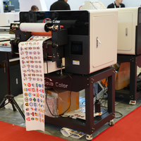 Impresora de Inyección de Tinta Pequeña A3 de 1-2 Cabezales Xp600 I3200 Epson, Impresora de Color con Tinta Eco Solvente, Impresora UV de Cama Plana para Tarjetas, Carcasas de Teléfono, Botellas de Vidrio