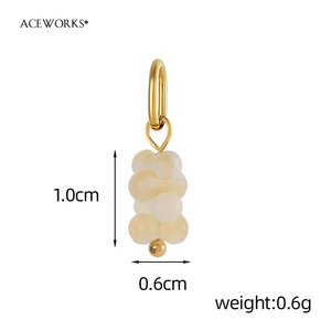 The Shell Edit |   Coquille naturelle montée sur acier inoxydable plaqué or 18K PVD étanche |   Imperméable, hypoallergénique et durable - Product Image 6
