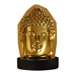 3D скульптура Будды креативный подсвечник Будды вогнутая Поверхность техника домашнего декора религиозные подарки Рождественский Пасхальный орнамент