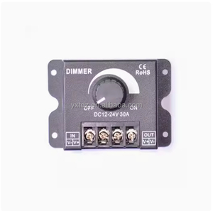 Yixintai LED Dimmer DC 12V 24V 30A 360W có thể điều chỉnh độ sáng đèn bóng đèn Dải điều khiển ánh sáng màu duy nhất cung cấp điện điều khiển - Product Image 4