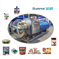 Kleine voedselretort autoclaaf sterilisator voor RTE-voedsel, soep, saus & ingeblikte producten & dierenvoer