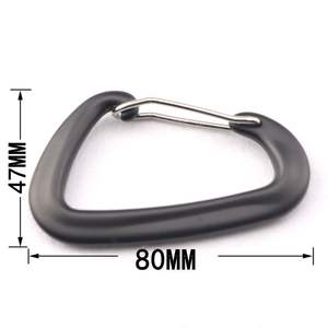 Mosquetón de Aleación de Aluminio con Agarre en D de 80 mm x 47 mm para Equipo de Supervivencia al Aire Libre - Product Image 1