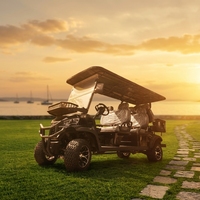 Voiturette de golf électrique tout-terrain 6 places avec capacité de charge de 510 kg, vitesse de 50-70 km/h, batterie 48V/60V/72V pour la chasse et la livraison
