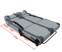 AutoLiuMa Lit Pliant Réversible en Cuir pour 2 Personnes pour Camping-Car et Fourgon Aménagé – Compatible MPV, Camping-Cars, Ford Transit, Mercedes Sprinter