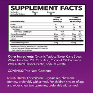 Oem Organic Elderberry Gummy Candy Vitamins with Natural Fruit Flavors for Kid Health Support - Product Image 6