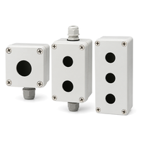 Boîtier de commande à bouton-poussoir étanche IP66 en ABS, montage 22 mm, interrupteur momentané certifié CE pour l'automatisation industrielle et les lignes de machines CNC