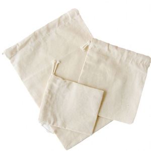 QC Eco-Friendly Recyclable Cotton Drawstring Customizable Jewelry Storage <b>Bags</b> Rope <b>Dust</b> Filter Pocket for Rings Ties Shopping - Product Image 3