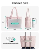 Bolsa de Yoga y Pilates para Mujer |   Bolso Bandolera de Poliéster Impermeable Ligero de 23L con Cierre de Cremallera y Asa Anudada para Esterilla de Yoga