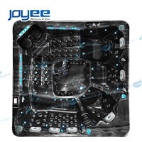 Bain à remous extérieur hydro-massant, très populaire, pour 6 personnes, en acrylique, modèle JOYEE, piscine spa extérieure
