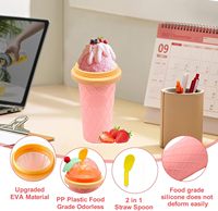 Nouveau 2024 Gobelet en silicone pour slush, modèle amélioré 500 ml, Gobelet magique pour boissons glacées, grande capacité, Gobelet de refroidissement, Mug à congeler