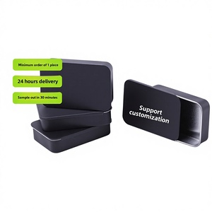 Boîte rectangulaire <span class=keywords><strong>en</strong></span> <span class=keywords><strong>fer</strong></span> blanc avec couvercle coulissant push-pull pour baume solide, <span class=keywords><strong>en</strong></span> <span class=keywords><strong>fer</strong></span> blanc mat, matériau écologique, impression de logo personnalisée, fourniture directe usine - Product Image 4