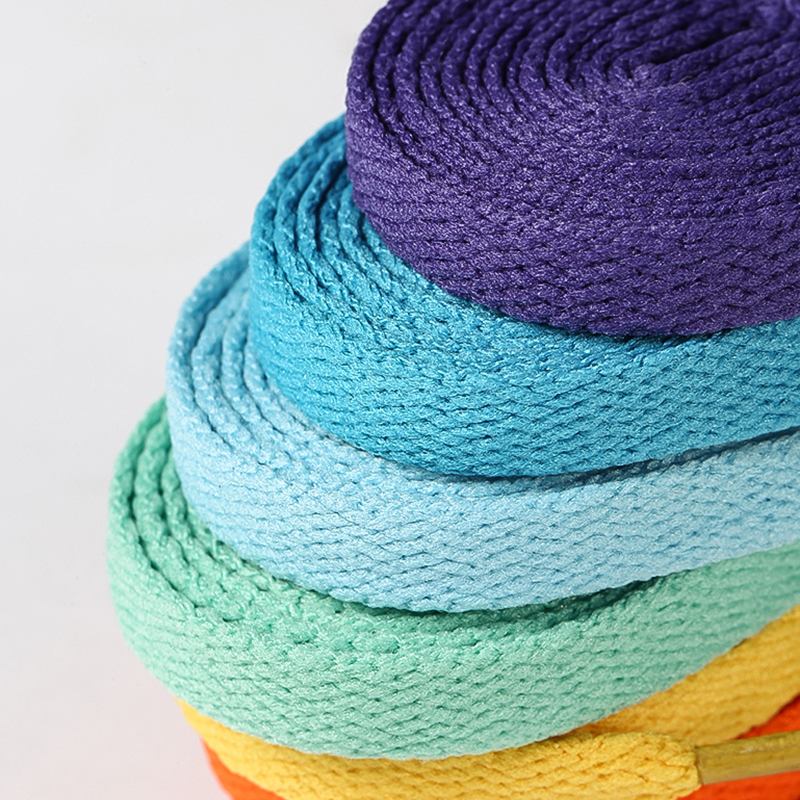 Лидер продаж, плоские шнурки 8 мм, шнурки для кроссовок, яркие декоративные шнурки