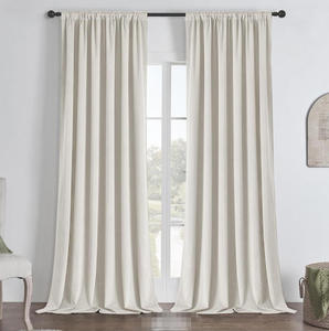 YongHo moderna crema di velluto alla rinfusa camera <span class=keywords><strong>da</strong></span> letto <span class=keywords><strong>tende</strong></span> di Design a caldo drappeggi immagine tessuto per Home Hotel - Product Image 1