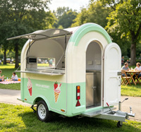 Chariot de Restauration Mobile à Montage et Démontage Rapides Conforme aux Normes Européennes Remorque Alimentaire Portable pour Vente Ambulante Événements Foires Confiserie