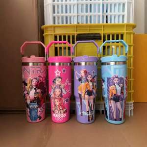 Nouvelle <span class=keywords><strong>tasse</strong></span> à café glacé transfrontalière de 30 oz en acier inoxydable 304, portable pour voiture, avec paille, motif <span class=keywords><strong>Demon</strong></span> <span class=keywords><strong>Slayer</strong></span>, cadeau pour étudiants - Product Image 1