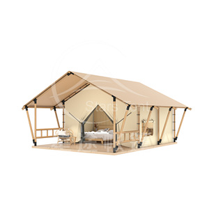 Carpa de Camping Oxford Tipo Trigone V para 6-8 Personas, Doble Capa, Cuatro Estaciones, con Gran Espacio para Glamping y Resorts - Product Image 4