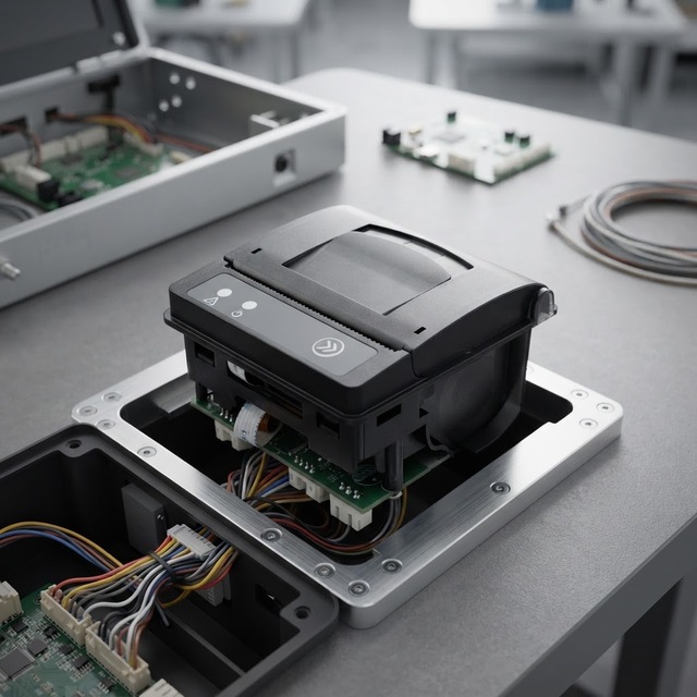 58mm Thermal Receipt Barcode Printer Embedded Panel Printer Module with Serial USB+RS232/TTL
