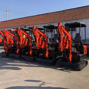 Home Garden Use Quality Mini Excavator Kubota Engine Mini Excavator 1.8 Ton 1.5 Ton 1 Ton New Crawler Mini Excavator Machine