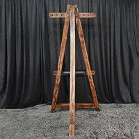 BDSM Massivholz Vintage Dreieckrahmen Robuster Holz-Bondage-Ständer Körperfesselungsrahmen für Fetisch- und Spanking-Spiele