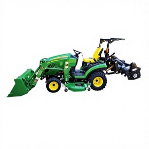 Tractor Agrícola Barato EPA 4x4 con Cargador Frontal y Retroexcavadora, Mini Tractor John Deere para Granja con Motor - Product Image 1