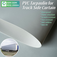 Tissu de bâche pour camion en polyester tissé laminé PVC imperméable 500D 600D 1000D, robuste, résistant aux produits chimiques et ignifuge