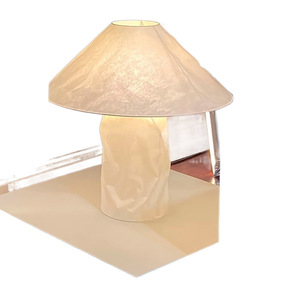 Lampe de table de style nordique, source de lumière LED, base d'ampoule E27, commande par interrupteur, design simple pour chambre à coucher, salon, hôtel, maison d'hôtes - Product Image 5