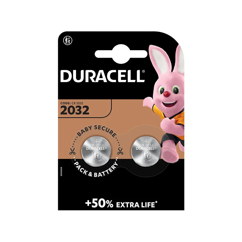 Duracell CR2032 Lithium Battery Button Cell 3V / 220mAh Batteries in Blister