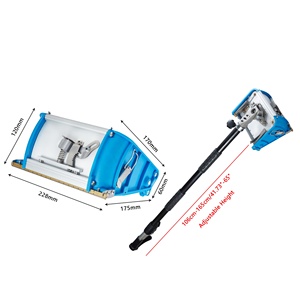 Boîte de finition réglable pour cloisons sèches avec poignée extensible de 35 à 59 pouces – Outil de raclage de peinture pour la décoration intérieure - Product Image 1