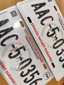 Plaque d'immatriculation mexicaine personnalisée anti-contrefaçon, échantillon gratuit, faible MOQ pour plaque d'immatriculation de véhicule personnalisée - Product Image 2