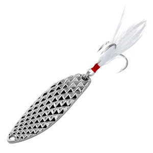 Spinner Lure Zinc Alloy Bass Fishing Freshwater Lure With Blood Groove Long Casting Bionic Leech Hook - Product Image 3
