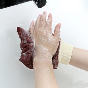 Nouveaux Gants <span class=keywords><strong>de</strong></span> Douche Tissés Doubles Tendance en Fibres Exfoliantes pour le Corps, Loofa pour Spa, Massage et Brosses <span class=keywords><strong>de</strong></span> Bain - Product Image 6
