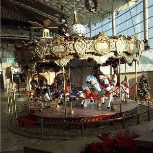 古董户外圣诞游乐场旋转木马儿童转盘骑马出售 - Product Image 4