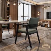 Chaise de salle à manger en cuir PU de qualité supérieure, taille personnalisée, avec structure métallique haut de gamme