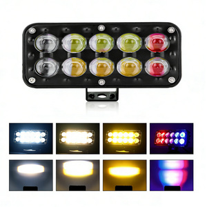 Focos LED para Motocicleta de 4/5/6/8/10/12 Lentes, Luces Estroboscópicas Rojas y Azules, Accesorios Automáticos, Luces Antiniebla Blancas y Amarillas para Camiones y Automóviles - Product Image 4