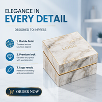 Boîte cadeau en papier marbré de luxe OEM ODM, boîte d'emballage rigide en carton avec logo en feuille d'or personnalisé, ensemble de deux pièces pour vêtements, cadeaux de luxe