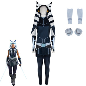 Costume de cosplay Ahsoka Tano, ensemble complet, impression par sublimation, kit en polyester pour jeu de rôle d'anime - Product Image 4