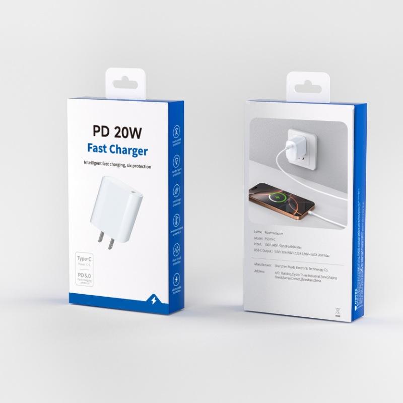 20W single C port with packaging box, high quality, certified