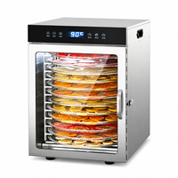 Déshydrateur alimentaire rotatif commercial à 12 étages 360 °   Système de séchage à flux d'air uniforme