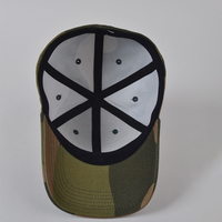 Gorras de algodón de camuflaje con logotipo bordado personalizado CE ISO, gorras ajustadas, gorras de béisbol deportivas de camuflaje para exteriores, senderismo, caza, jungla