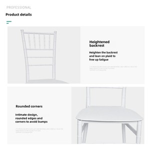 Napoleon PP Blanc Métal Bambou <span class=keywords><strong>Or</strong></span> Plastique Mariages pour Même Banquets Activités Partie Adirondack Outdoor Garden Dining Chairs - Product Image 4