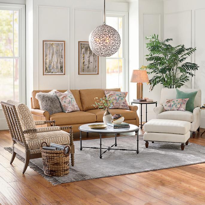 Modern furniture real leather classic chair with solid wood frame in the Living Room chair wood
