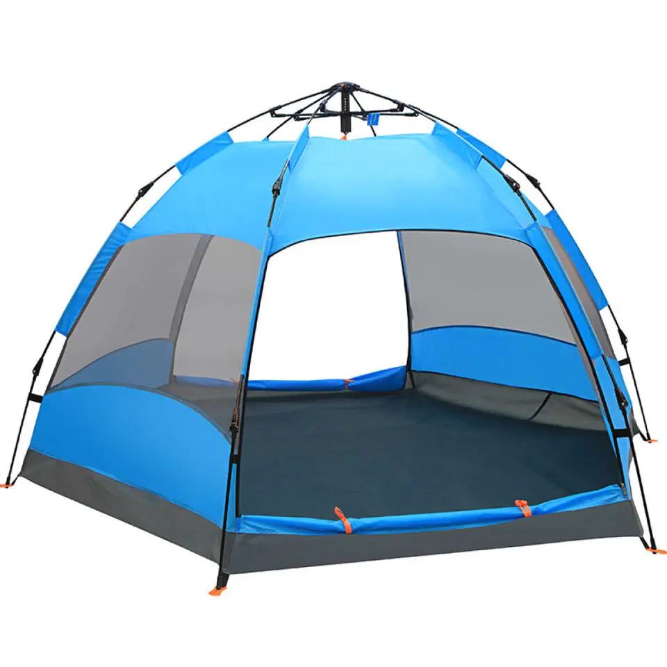 Camping Zelt Leichter Rucksack 1-2 Personen Zelt Wasserdicht Zwei Türen Einfache Einrichtung Zelt für Outdoor-Wandern Bergsteigen
