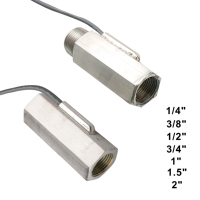 Capteur de débit à turbine en acier inoxydable, sortie analogique 4-20mA/0-5V/0.5-4.5V, 3 fils, débitmètre d'eau/transmetteur de débit de liquide à pince