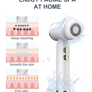 Nettoyeur de peau électrique, compresse chaude et froide, brosse de nettoyage du visage sonique, appareil de soin du visage - Product Image 4