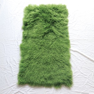 Curlyfur-alfombra de cordero tibetano Natural, manta de piel de <span class=keywords><strong>cabra</strong></span>, Color blanco, 60x120cm, plato de piel de cordero mongol - Product Image 6