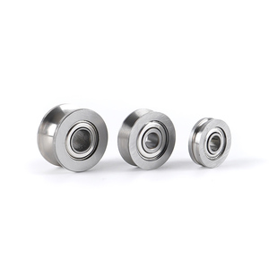 Oluklu minyatür rulman U oluk V oluk 624V 624U 623VU 604UZZ aşırı tel kasnak rulo çektirme - Product Image 4