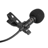 Portátil 150cm Mini Clip-on Omnidireccional USB Lavalier Micrófono Estéreo inalámbrico para PC Computadora Hecho de metal duradero